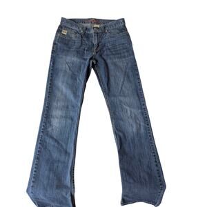 Cinch Ian Jeans 31x36 Mens Bootcut Western Cowboy Blue Denim MB65436